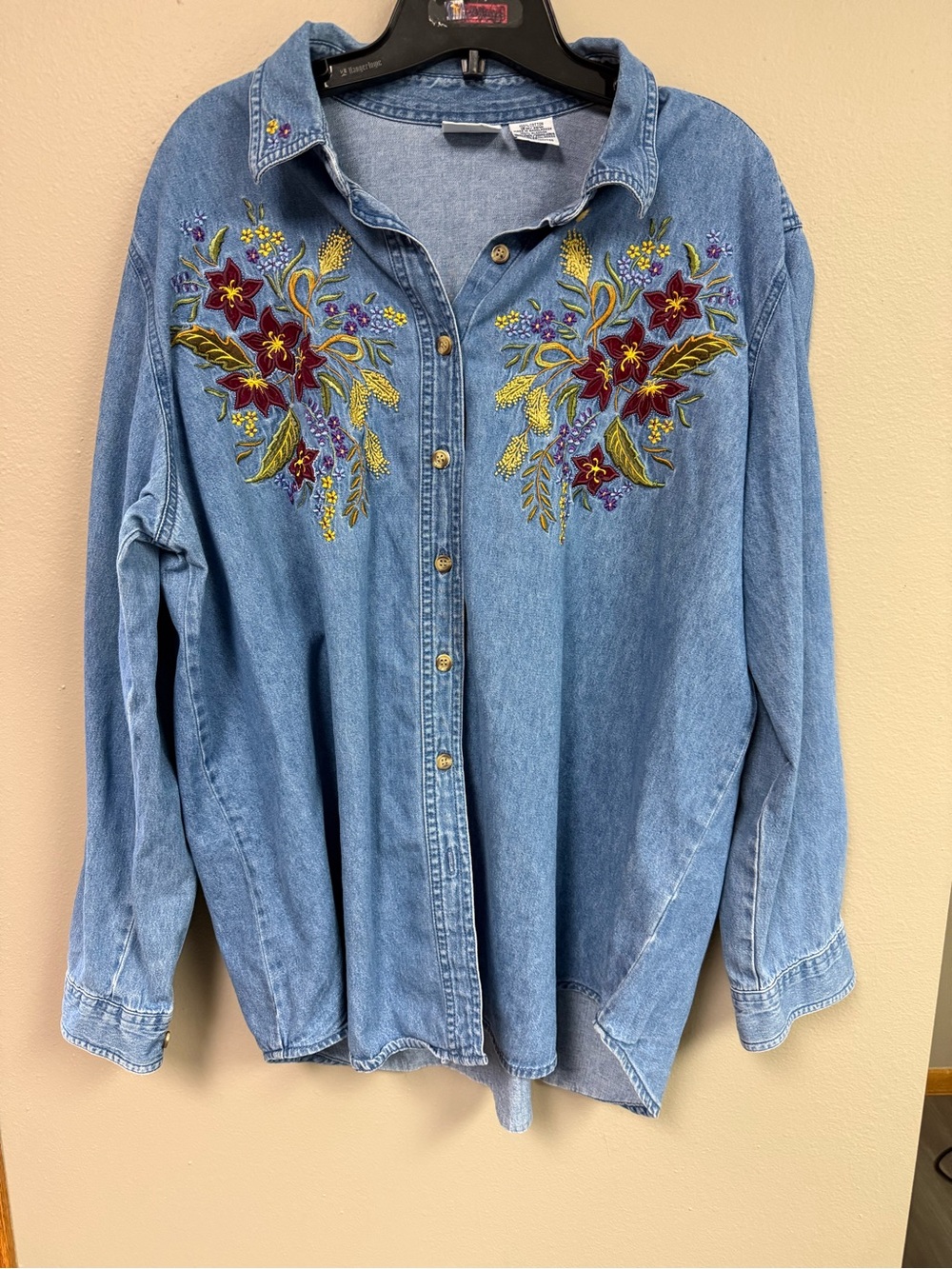 Bobbie Brooks Light Blue Denim Button-Up Shirt